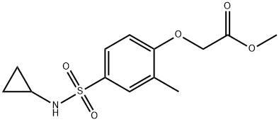 methyl [4-(cyclopropylsulfamoyl)-2-methylphenoxy]acetate Struktur