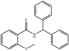 N-(diphenylmethyl)-2-(methylsulfanyl)benzamide Struktur