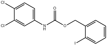 2-iodobenzyl (3,4-dichlorophenyl)carbamate Struktur