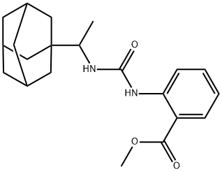 methyl 2-(3-(1-(adamantan-1-yl)ethyl)ureido)benzoate Struktur