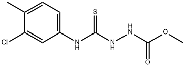 methyl 2-((3-chloro-4-methylphenyl)carbamothioyl)hydrazinecarboxylate Struktur