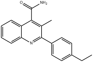 2-(4-ethylphenyl)-3-methylquinoline-4-carboxamide Struktur