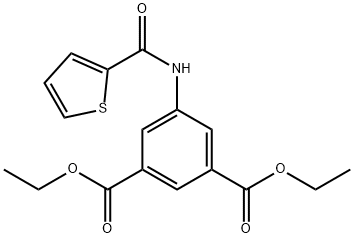 diethyl 5-(thiophene-2-carboxamido)isophthalate Struktur