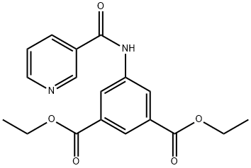 diethyl 5-(nicotinamido)isophthalate Struktur