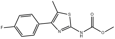 methyl (4-(4-fluorophenyl)-5-methylthiazol-2-yl)carbamate Struktur