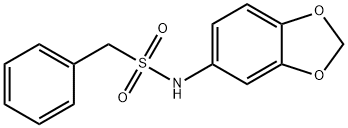 N-(1,3-benzodioxol-5-yl)-1-phenylmethanesulfonamide Struktur