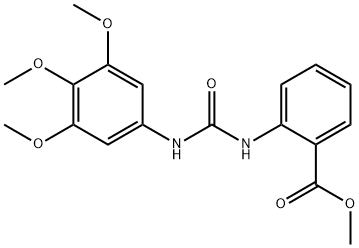 methyl 2-(3-(3,4,5-trimethoxyphenyl)ureido)benzoate Struktur