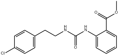 methyl 2-(3-(4-chlorophenethyl)ureido)benzoate Struktur