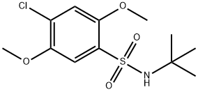 N-(tert-butyl)-4-chloro-2,5-dimethoxybenzenesulfonamide Struktur