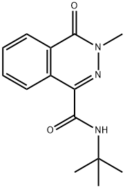 N-tert-butyl-3-methyl-4-oxo-3,4-dihydrophthalazine-1-carboxamide Struktur