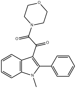 1-(1-methyl-2-phenyl-1H-indol-3-yl)-2-(morpholin-4-yl)ethane-1,2-dione Struktur