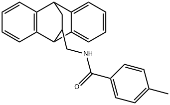 N-(9,10-dihydro-9,10-ethanoanthracen-11-ylmethyl)-4-methylbenzamide Struktur