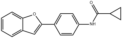 N-[4-(1-benzofuran-2-yl)phenyl]cyclopropanecarboxamide Struktur