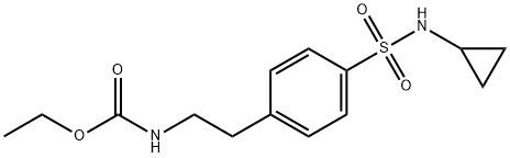 ethyl 4-(N-cyclopropylsulfamoyl)phenethylcarbamate Struktur