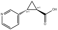 (1R,2R)-2-(pyridin-3-yl)cyclopropanecarboxylic acid Structure