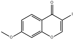 3-iodo-7-methoxy-4H-chromen-4-one Struktur