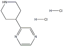 2-(piperidin-4-yl)pyrazine dihydrochloride Struktur