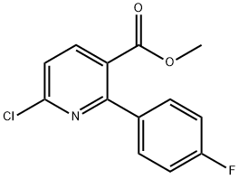 METHYL 6-CHLORO-2-(4-FLUOROPHENYL)NICOTINATE Struktur