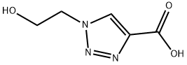 1-(2-Hydroxyethyl)-1H-1,2,3-triazole-4-carboxylic acid Struktur