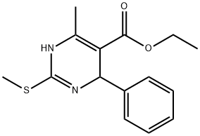 ethyl 1,4-dihydro-6-methyl-2-(methylthio)-4-phenylpyrimidine-5-carboxylate Struktur