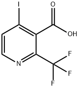 4-Iodo-2-trifluoromethyl-nicotinic acid Struktur