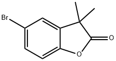 5-Bromo-2,3-dihydro-3,3-dimethylbenzofuran-2-one Struktur