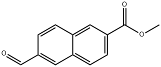 methyl 6-formylnaphthalene-2-carboxylate Struktur