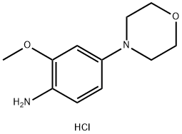 2-METHOXY-4-(4-MORPHOLINYL)BENZENAMINE DIHYDROCHLORIDE, 761441-21-8, 結(jié)構(gòu)式