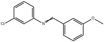 3-CHLORO-N-(3-METHOXYBENZYLIDENE)ANILINE Struktur