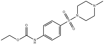 ethyl {4-[(4-methylpiperazin-1-yl)sulfonyl]phenyl}carbamate Struktur