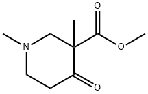 1,3-Dimethyl-4-oxo-piperidine-3-carboxylic acid methyl ester Struktur