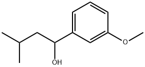 1-(3-methoxyphenyl)-3-methylbutan-1-ol Struktur