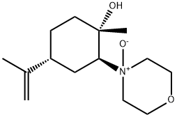 Cyclohexanol, 1-methyl-4-(1-methylethenyl)-2-(4-oxido-4-morpholinyl)-, (1S,2S,4R)- Struktur