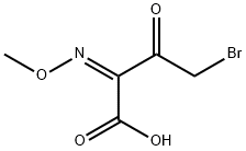 (Z)-4-Bromo-3-oxo-2-methoxyiminobutyric acid Struktur