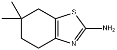 6,6-ジメチル-4,5,6,7-テトラヒドロ-1,3-ベンゾチアゾール-2-アミン 化學(xué)構(gòu)造式