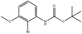 (2-Bromo-3-methoxy-phenyl)-carbamic acid tert-butyl ester Struktur