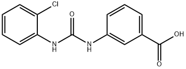 3-(3-(2-chlorophenyl)ureido)benzoic acid Struktur