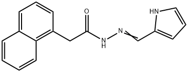 2-(naphthalen-1-yl)-N'-[(E)-1H-pyrrol-2-ylmethylidene]acetohydrazide Struktur