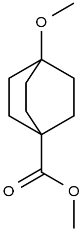 methyl 4-methoxybicyclo[2.2.2]octane-1-carboxylate Struktur