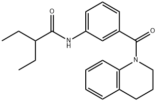 N-[3-(3,4-dihydroquinolin-1(2H)-ylcarbonyl)phenyl]-2-ethylbutanamide Struktur