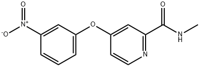 N-methyl-4-(3-nitrophenoxy)-2-Pyridinecarboxamide Struktur