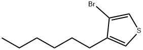 3-bromo-4-hexylthiophene Struktur