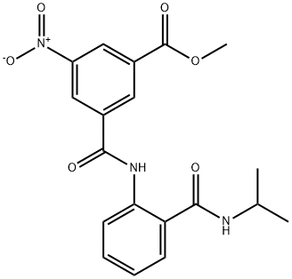 methyl 3-nitro-5-{[2-(propan-2-ylcarbamoyl)phenyl]carbamoyl}benzoate Struktur