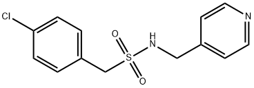 1-(4-chlorophenyl)-N-(pyridin-4-ylmethyl)methanesulfonamide Struktur