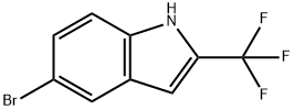 5-bromo-2-(trifluoromethyl)-1H-indole Struktur