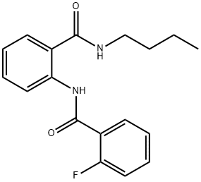 N-[2-(butylcarbamoyl)phenyl]-2-fluorobenzamide Struktur