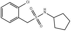 1-(2-chlorophenyl)-N-cyclopentylmethanesulfonamide Struktur