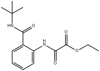 ethyl 2-((2-(tert-butylcarbamoyl)phenyl)amino)-2-oxoacetate Struktur