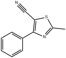 2-methyl-4-phenyl-5-Thiazolecarbonitrile Struktur