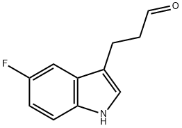 3-(5-fluoro-1H-indol-3-yl)propanal Struktur